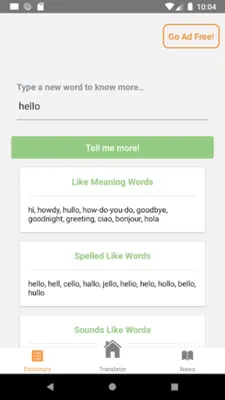 Oromo English Translator android App screenshot 0