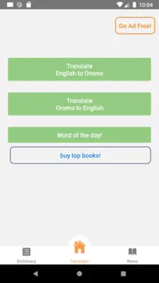 Oromo English Translator android App screenshot 3